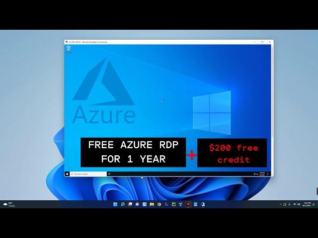 How to Create Microsoft Azure 12 Months FREE RDP Virtual Machine