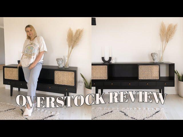 i bought furniture from overstock | Midcentury Media Console Review