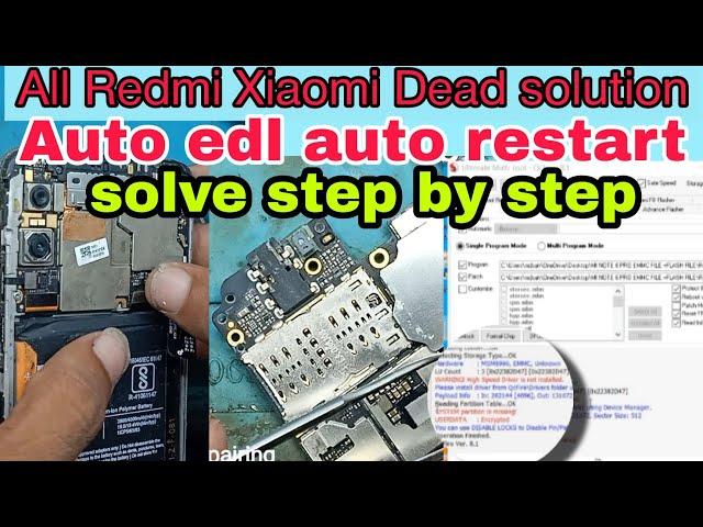 #redmi Note 6 pro dead solution|| #redmi note 6 pro auto edl problem|| #note 6 pro Auto edl