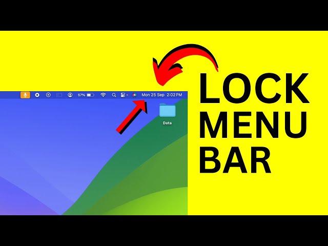 Mac Top Menu Disappearing - How to Lock Menu bar on MacBook?