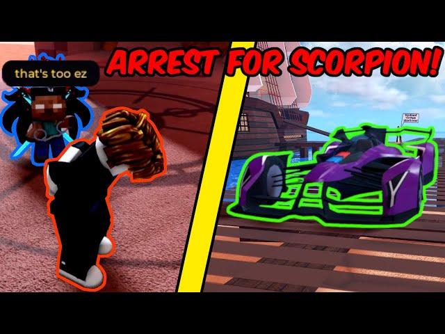 IF YOU ARREST ME, YOU WIN SCORPION! | Roblox Jailbreak