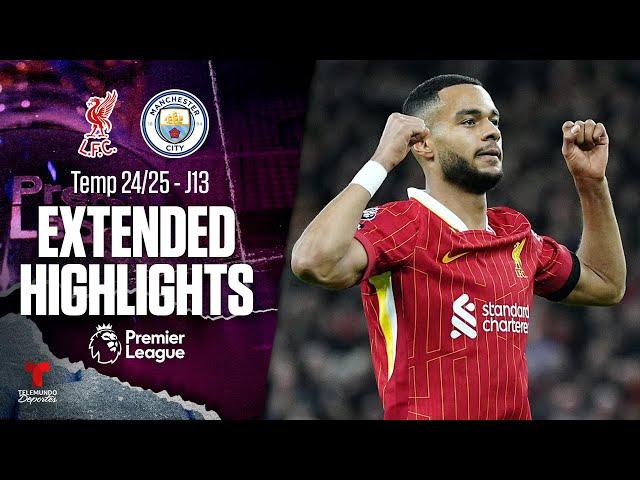 Liverpool vs. Man City | Highlights Premier League | Jornada 13 | Telemundo Deportes