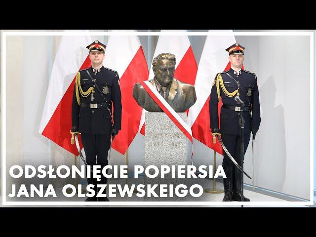 Uroczystość odsłonięcia popiersia premiera Jana Olszewskiego [ZAPIS TRANSMISJI]