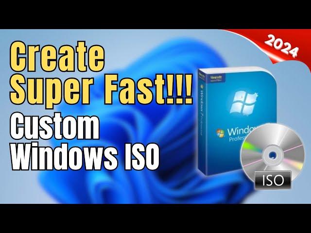 Create your own clean fast custom Windows 10 or 11 ISO image