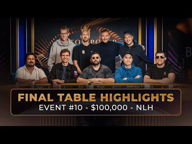 $3,810,000 for 1st! $100K NLH Main Event | Final Table Highlights