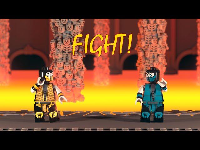 Lego Mortal Kombat. Scorpion vs Sub-Zero