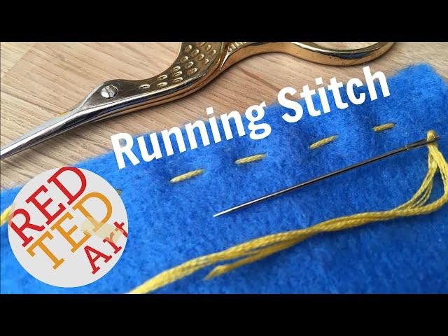 Running Stitch How To - Basic Sewing (Hand Embroidery & Hand Sewing)