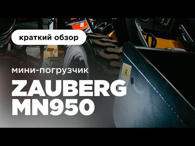 Мини-погрузчик нового поколения I Мини-погрузчик Zauberg MN950