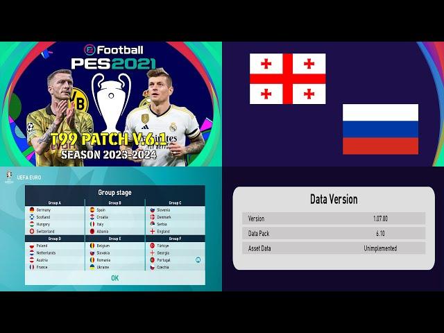 PES 2021 T99 PATCH V6.1 AIO SEASON 2023 - 2024