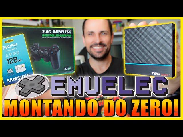 Instalando EmuELEC do ZERO em 2024: kit custo-benefício TVBox T95 Max+, cartão SD Samsung e controle