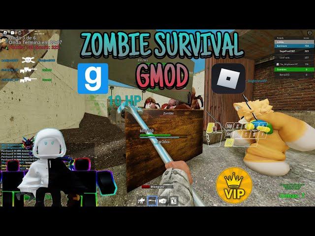 ZOMBIE SURVIVAL WIN as HUMAN - ZOMBIE VILLAGE MAP | Zombie Survival Gmod on @Roblox