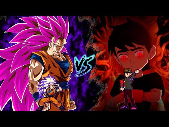 GOKU ULTRA EGO SSJ3 VS BEN 10 BLOODTRIX IN JUMP FORCE MUGEN