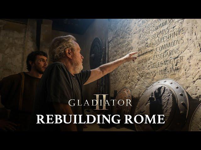 Rebuilding Rome for Gladiator II – Ridley Scott, Paul Mescal, Pedro Pascal, Denzel Washington