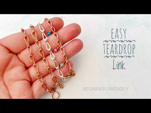 Wire Chain Tutorial - How To Make Simple Chain For Jewelry