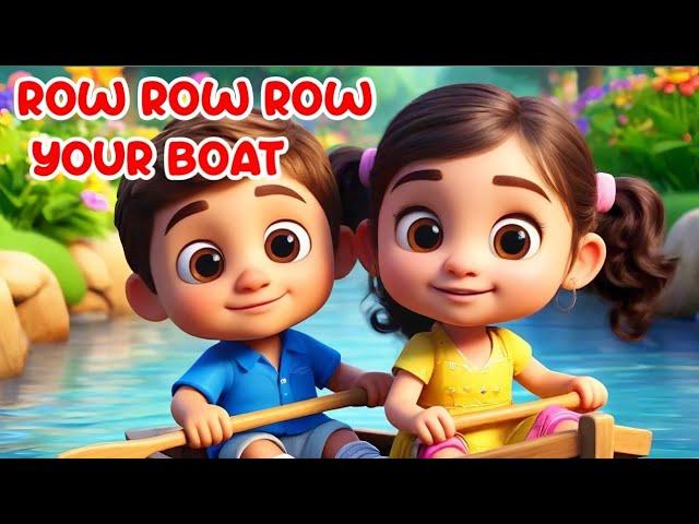 Row Row Row Your Boat with Lyrics | Kids Nursery Rhymes and Songs | kidco show