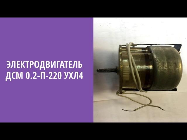 Электродвигатель ДСМ 0.2-П-220 УХЛ4. Проект Сервис Красноярск