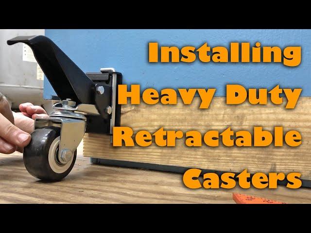 Installing Retractable Workbench Caster Wheels