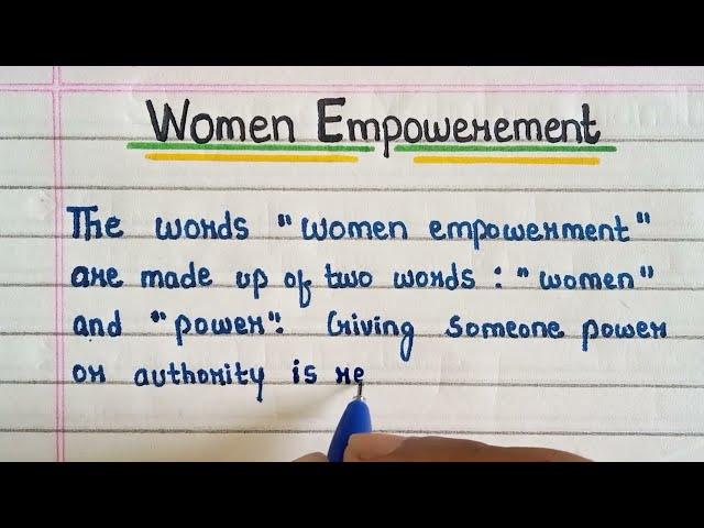 Essay On Women Empowerment || Essay On Women Empowerment In English ||#womenempowerment