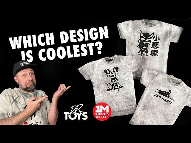 Custom Made 1:6th Scale Tee Shirt Designs - DR Toys