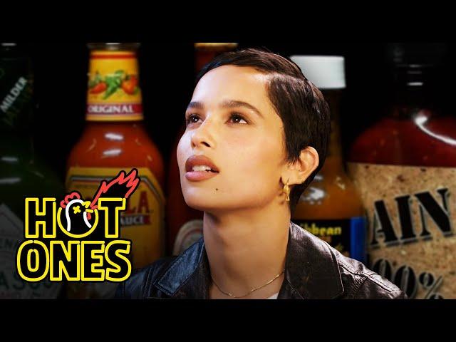 Zoë Kravitz Gets Trippy While Eating Spicy Wings | Hot Ones