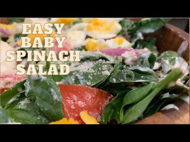 EASY BABY SPINACH SALAD