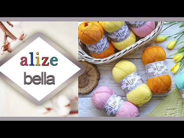 Обзор пряжи Alize Bella 100 / Ализе Белла 100  Популярный 100% хлопок в новом формате