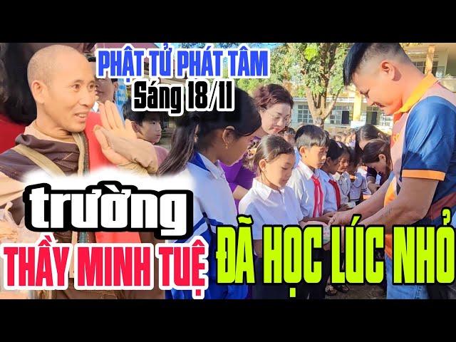 Phật tử phát tâm tại trường THẦY MINH TUỆ đã học