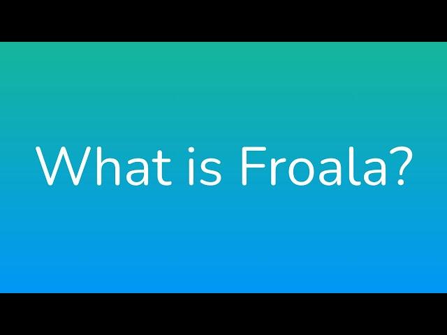 What is Froala? #shorts