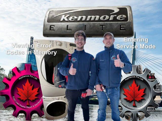 How to Enter Service Mode on a Kenmore Elite Washer Appliance Repair Tips in Winnipeg Canada & USA