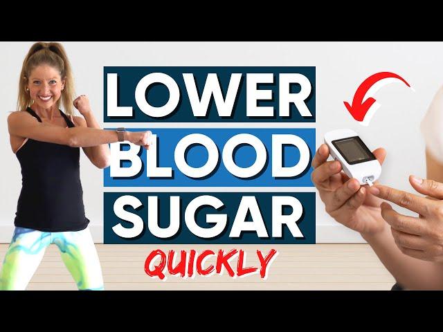 Exercise to Lower Blood Sugar Quickly | 5 Minute Routine