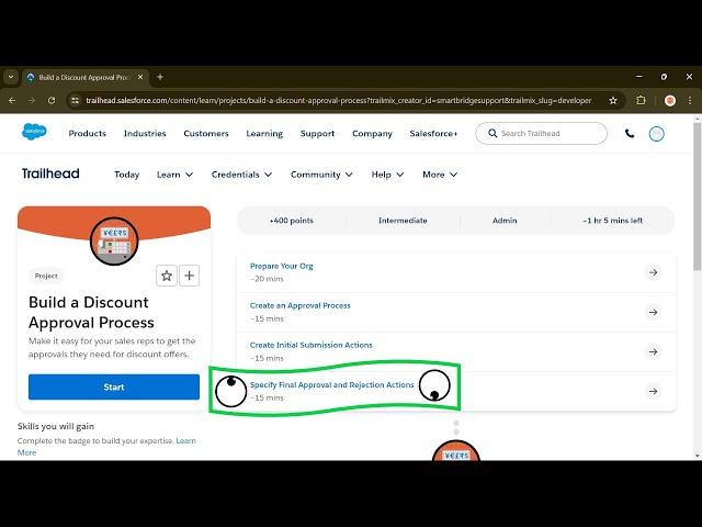 Specify Final Approval and Rejection Actions | Build a Discount Approval Process | Salesforce 2024