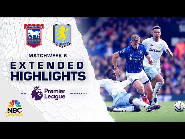 Ipswich Town v. Aston Villa | PREMIER LEAGUE HIGHLIGHTS | 9/29/2024 | NBC Sports