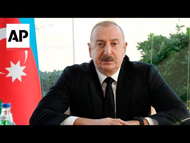 Azerbaijan’s president says plane was unintentionally shot down by Russia, calls for apology