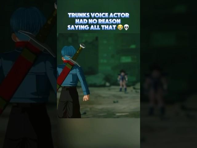 I think Trunks voice actor had a little too much fun recording lines for sparking zero 
