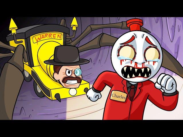 CHOO CHOO CHARLES, But the ROLES are REVERSED... (Cartoon Animation)