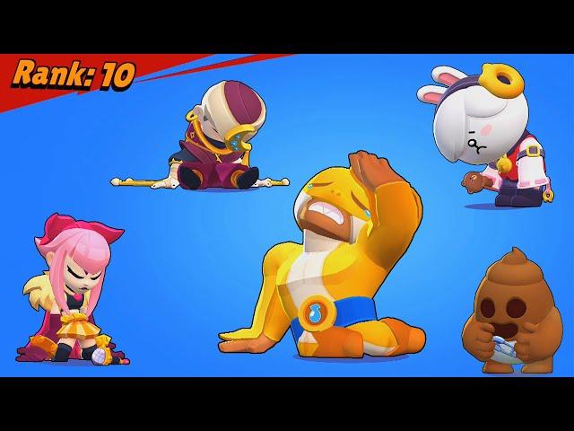 ALL 547 SKINS LOSING POSES in Brawl Stars | #sandsoftime update