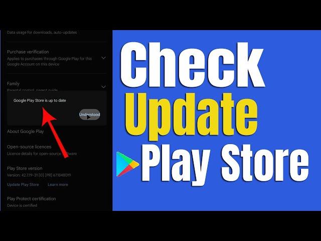 How To Check Play Store Update