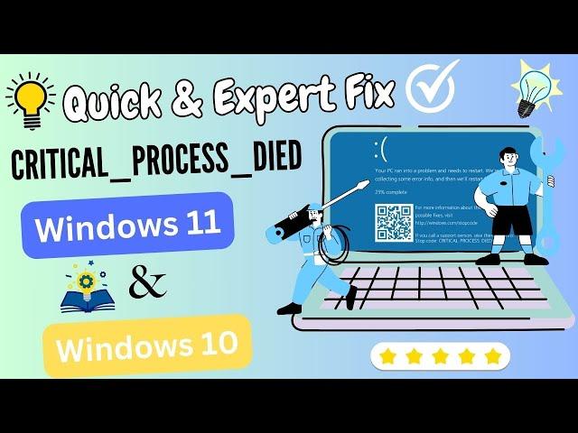 FIXED critical process died windows 11 / 10 | How to fix critical process died windows 11 / 10