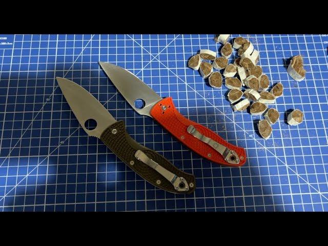 Spyderco Tenacious Оригинал против подделки ч.2 - Рез каната