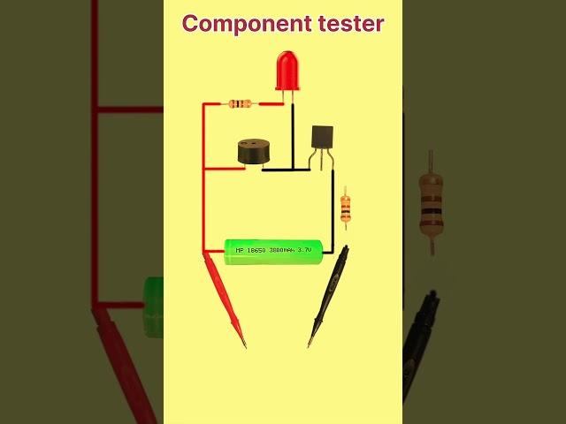 How to make a component tester using BC547#diy #circuitdiagram