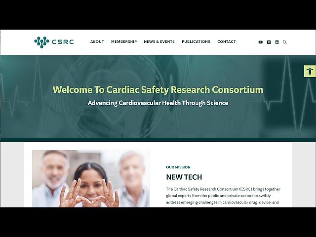 Medical Website Design San Diego - Cardiac Safety Research Consortium