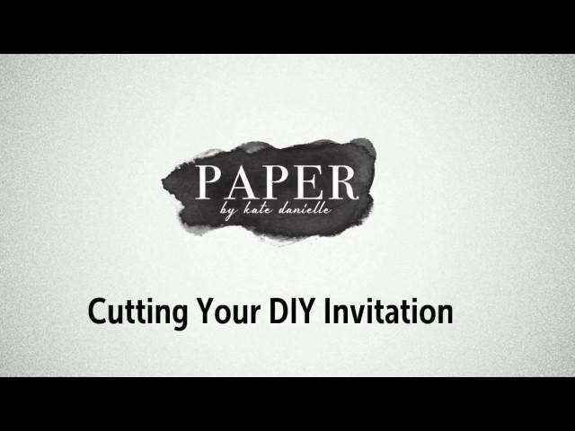 Paper by Kate Danielle: Cutting Your Templates