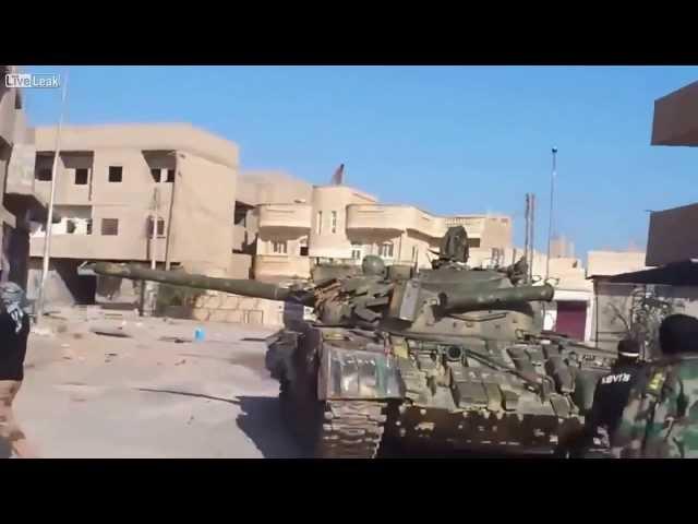 Syria | FSA T55 Tank Blown Up At Close Range