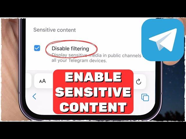 ENABLE Sensitive Content on Telegram (2024) [iOS & Android]