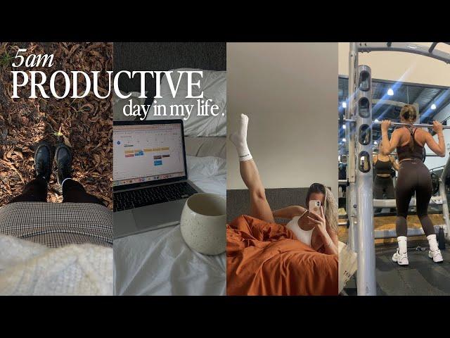 5am productive day in my life | how to stay motivated, workout, building routine ️