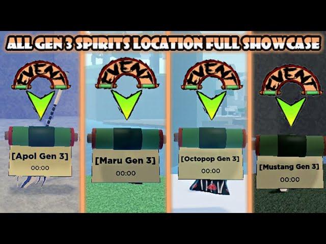 All Gen 3 Tailed Beast Spawn Location SHOWCASE | Shindo Life All Gen 3 Tailed Beast Spawn Location