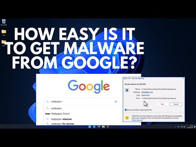 How easy is it to get malware from Google?