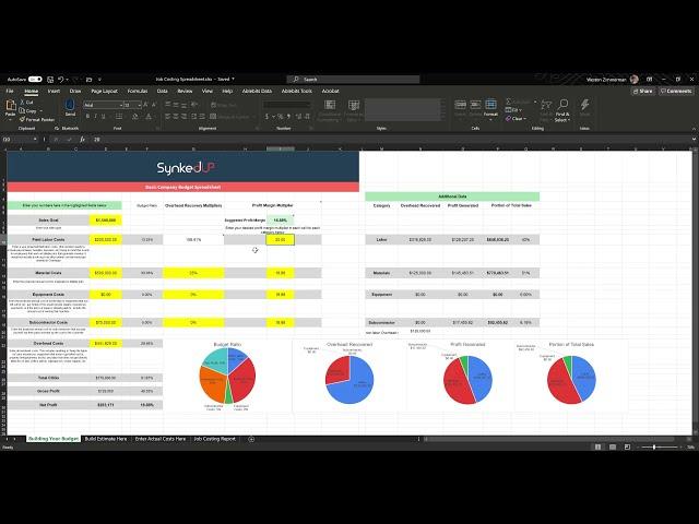 How to Use the Job Costing Spreadsheet - Job Costing Landscape Jobs