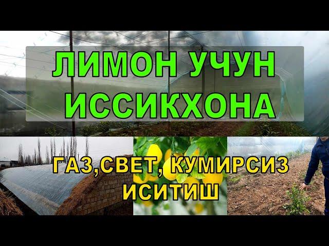 ЛИМОН ЭКИШ УЧУН ИССИҚХОНА ГАЗ СВЕТ КЎМИРСИЗ ИСИТИШ\ ТЕРМОЗ ТОРТИШ\ ИССИҚХОНА\ ТЕПЛИЦА СВОИМИ РУКАМИ