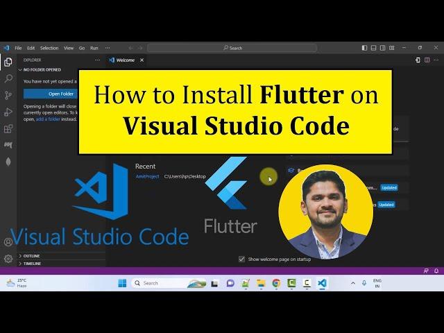 How to install Flutter on Visual Studio Code | Amit Thinks